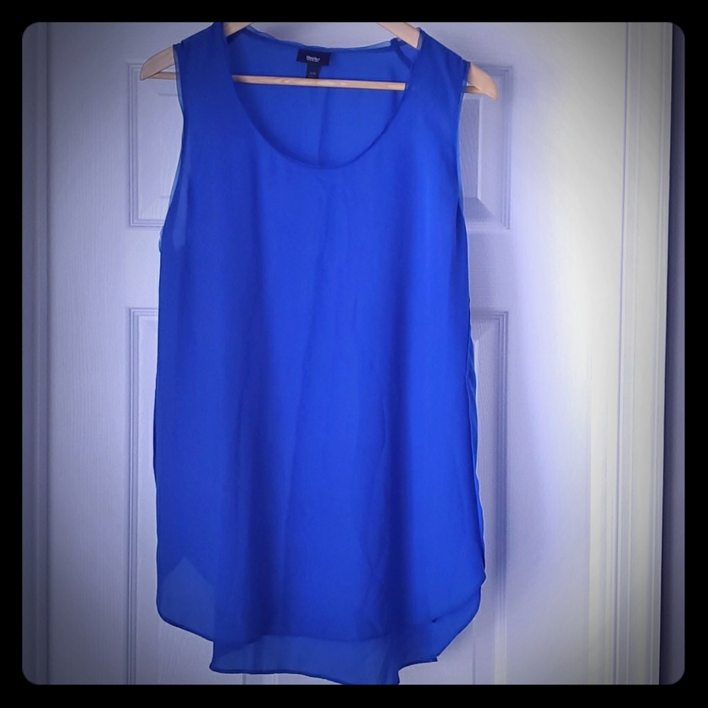 Mossimo Blue Sleeveless Blouse